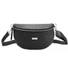MiaMore 01-029 sötétbarna női bőr övtáska, crossbody 23 x 13 x 6 cm