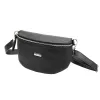 MiaMore 01-029 sötétbarna női bőr övtáska, crossbody 23 x 13 x 6 cm