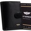 Peterson PTN 339Z-CA fekete férfi bőr pénztárca 12.5 x 10 x 3 cm