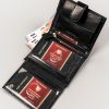 Peterson PTN 339Z-CA fekete férfi bőr pénztárca 12.5 x 10 x 3 cm