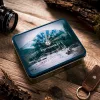 Peterson PTN 304.01 2-1-1 fekete-piros férfi bőr pénztárca 11.5 x 9 x 2 cm