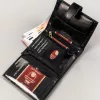 Peterson PTN 333Z-CA fekete férfi bőr pénztárca 10 x 13 x 3 cm