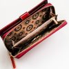 Peterson PTN BC-603 piros női marhabőr pénztárca 10 x 16.5 x 3 cm