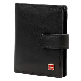   Albatross SN MW101 Z RFID fekete férfi bőr pénztárca 10 x 12 x 2.8 cm