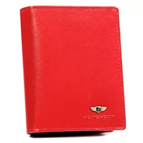  Peterson PTN 2549-BO piros női bőr pénztárca 9.5 x 12 x 3 cm