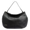 Pierre Cardin 6331 EDF / 5341 EDF fekete női bőr kézitáska, válltáska 43 x 29 x 10 cm