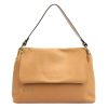 Pierre Cardin 6333 EDF barna női bőr kézitáska, válltáska 34 x 23 x 13 cm