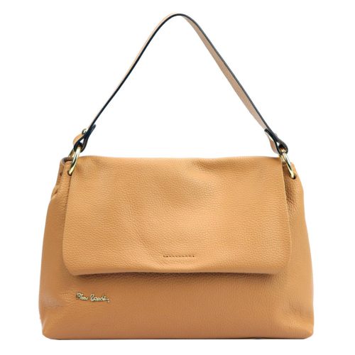 Pierre Cardin 6333 EDF barna női bőr kézitáska, válltáska 34 x 23 x 13 cm