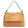 Pierre Cardin 6333 EDF barna női bőr kézitáska, válltáska 34 x 23 x 13 cm