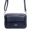 MiaMore 01-041 navy női bőr válltáska, oldaltáska 23 x 16 x 9 cm