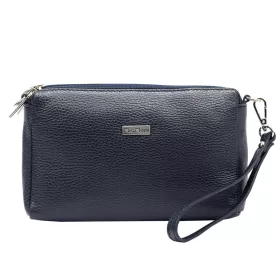   MiaMore 01-042 navy női bőr kézitáska, válltáska, oldaltáska 24 x 15.5 x 7 cm