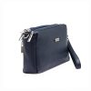 MiaMore 01-042 navy női bőr kézitáska, válltáska, oldaltáska 24 x 15.5 x 7 cm