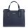 MiaMore 01-035 D (22-003-1) navy női bőr kézitáska, válltáska, oldaltáska 37 x 28.5 x 16 cm