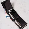 Peterson PTN N992-VTP fekete-piros férfi bőr pénztárca 12.5 x 10 x 2.5 cm