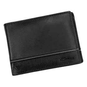   Albatross E-58L fekete férfi bőr pénztárca 12.5 x 9.5 x 2.5 cm