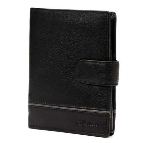 Albatross E-78L fekete férfi bőr pénztárca 10.5 x 12.8 x 2.8 cm