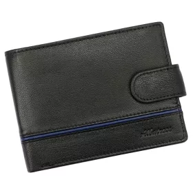   Albatross GN MW86Z fekete-kék férfi bőr pénztárca 13 x 10 x 3 cm