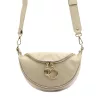 Luka 20-033 krém női bőr válltáska, oldaltáska, crossbody 25 x 16 x 10 cm