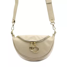   Luka 20-033 krém női bőr válltáska, oldaltáska, crossbody 25 x 16 x 10 cm