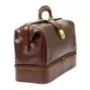 Florence MD-2 fenék rekeszes olasz barna valódi bőr orvosi táska 38 x 28 x 18 cm