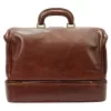 Florence MD-2 fenék rekeszes olasz barna valódi bőr orvosi táska 38 x 28 x 18 cm