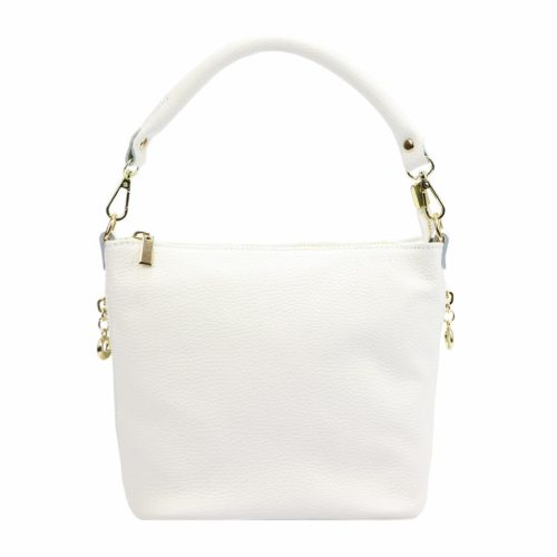 Patrizia 419-040 GOLD fehér női bőr válltáska, oldaltáska 24 x 20 x 13 cm