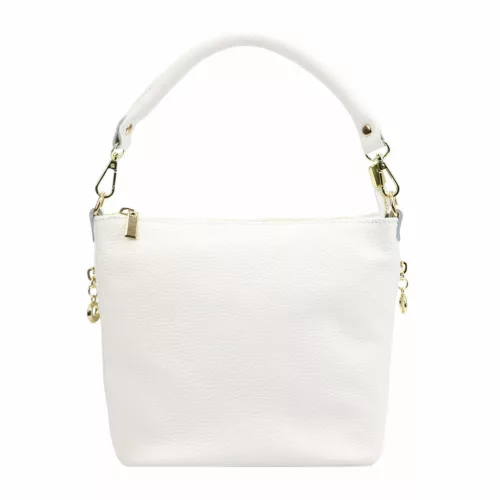Patrizia 419-040 GOLD fehér női bőr válltáska, oldaltáska 24 x 20 x 13 cm