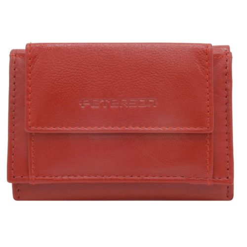 Peterson PTN RD-AL5617-GCL piros női rostbőr pénztárca