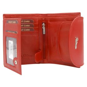   Peterson PTN RD-357-GCL-M fekete női rostbőr pénztárca 12 x 10 x 3 cm