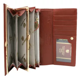   Peterson PTN 42122-MD lila marhabőr női pénztárca 18,5 × 9,5 cm