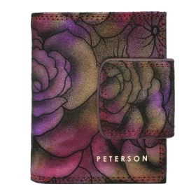  Peterson PTN 42329-MD lila bőr női pénztárca 12.5 x 8.5 x 3 cm
