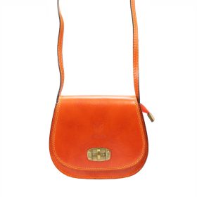   Gregorio 117 narancs női bőr válltáska, oldaltáska 20 x 16 x 6.5 cm