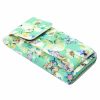 Jessica K-3302 zöld női rostbőr pénztárca, mobiltelefon tartó 19.5 x 11.5 x 5 cm