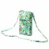 Jessica K-3302 fekete-fehér mintás női rostbőr pénztárca, mobiltelefon tartó 19.5 x 11.5 x 5 cm