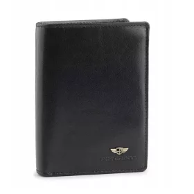   Peterson PTN 317 2-1-1 fekete férfi bőr pénztárca 9.5 x 13 x 1.5 cm