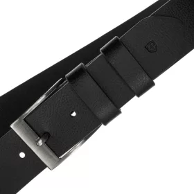 Peterson 042268 PUR fekete férfi rostbőr öv 105 cm