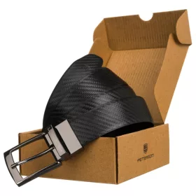 Peterson PTN RB35 PUF BLACK-BROWN férfi rostbőr öv