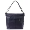 MiaMore 01-045 navy kék női bőr válltáska, oldaltáska 35 x 30 x 13 cm