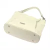MiaMore 01-045 bézs női bőr válltáska 35 x 30 x 13 cm
