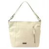 MiaMore 01-045 bézs női bőr válltáska 35 x 30 x 13 cm