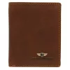 Peterson PTN WL-0904-COM barna férfi marhabőr pénztárca 8 x 10 x 1.5 cm