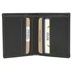   Peterson PTN WL-0904-COM barna férfi marhabőr pénztárca 8 x 10 x 1.5 cm