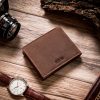 Peterson PTN 304T HUNTER mintás barna férfi valódi bőr pénztárca 12 x 9 x 2.5 cm