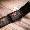 Peterson PTN 304P-01 fekete férfi bőr pénztárca 12 x 9 x 2.5