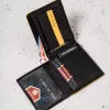 Peterson PTN 1517.03 fekete férfi bőr pénztárca 12 x 9.5 x 2.5 cm