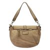 VS 005 taupe női bőr válltáska, oldaltáska 33 x 25 x 12 cm