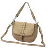 VS 005 taupe női bőr válltáska, oldaltáska 33 x 25 x 12 cm