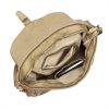 VS 005 taupe női bőr válltáska, oldaltáska 33 x 25 x 12 cm