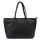 VS 010 fekete női bőr válltáska, shopper 46 x 28 x 15 cm