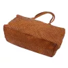 VS 010 barna női bőr válltáska, shopper 46 x 28 x 15 cm